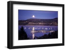 Marina in State Recreation Area, Navaho Lake, New Mexico, USA-Walter Rawlings-Framed Photographic Print