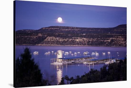 Marina in State Recreation Area, Navaho Lake, New Mexico, USA-Walter Rawlings-Stretched Canvas