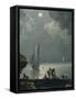 Marina in the Moonlight-Carlo Bonavia-Framed Stretched Canvas