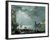 Marina in the Moonlight-Carlo Bonavia-Framed Giclee Print