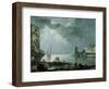 Marina in the Moonlight-Carlo Bonavia-Framed Giclee Print