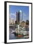 Marina near the Hanseatic Trade Center in Hamburg-Jon Hicks-Framed Photographic Print