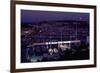 Marina of Porto Cervo at Night-Vittoriano Rastelli-Framed Photographic Print