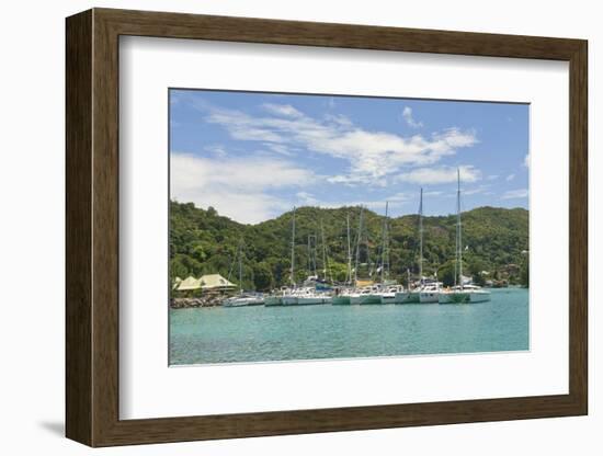 Marina on Praslin Island, Seychelles, Indian Ocean Islands-Guido Cozzi-Framed Photographic Print