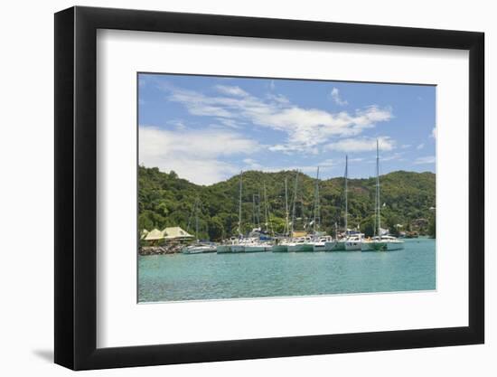 Marina on Praslin Island, Seychelles, Indian Ocean Islands-Guido Cozzi-Framed Photographic Print