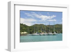 Marina on Praslin Island, Seychelles, Indian Ocean Islands-Guido Cozzi-Framed Photographic Print