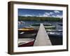 Marina on Viljandi Jarv Lake, Viljandi, Estonia-Walter Bibikow-Framed Photographic Print