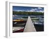 Marina on Viljandi Jarv Lake, Viljandi, Estonia-Walter Bibikow-Framed Photographic Print