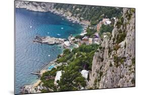 Marina Piccola and Coast from Giardini Di Augusto, Capri, Capri Island, Campania, Italy-Massimo Borchi-Mounted Photographic Print