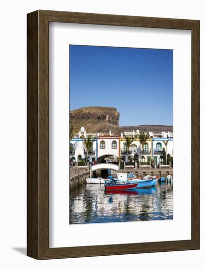 Marina, Puerto De Mogan, Gran Canaria, Canary Islands, Spain-Sabine Lubenow-Framed Photographic Print
