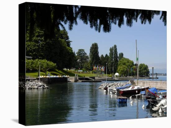 Marina, Quai Baron De Blonay, Evian-Les Bains, Lake Geneva, Haute-Savoie, France-Richardson Peter-Stretched Canvas