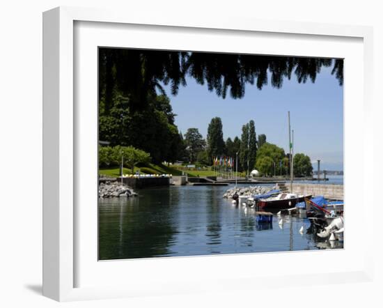 Marina, Quai Baron De Blonay, Evian-Les Bains, Lake Geneva, Haute-Savoie, France-Richardson Peter-Framed Photographic Print