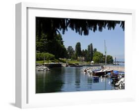 Marina, Quai Baron De Blonay, Evian-Les Bains, Lake Geneva, Haute-Savoie, France-Richardson Peter-Framed Photographic Print