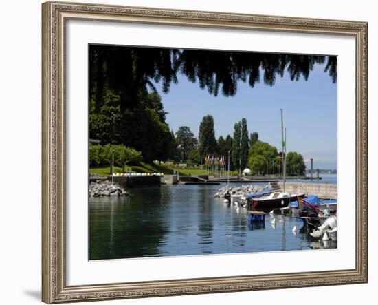 Marina, Quai Baron De Blonay, Evian-Les Bains, Lake Geneva, Haute-Savoie, France-Richardson Peter-Framed Photographic Print