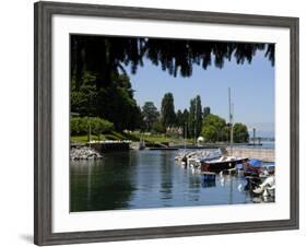 Marina, Quai Baron De Blonay, Evian-Les Bains, Lake Geneva, Haute-Savoie, France-Richardson Peter-Framed Photographic Print