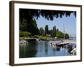 Marina, Quai Baron De Blonay, Evian-Les Bains, Lake Geneva, Haute-Savoie, France-Richardson Peter-Framed Photographic Print