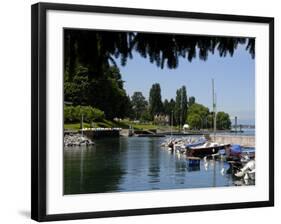 Marina, Quai Baron De Blonay, Evian-Les Bains, Lake Geneva, Haute-Savoie, France-Richardson Peter-Framed Photographic Print