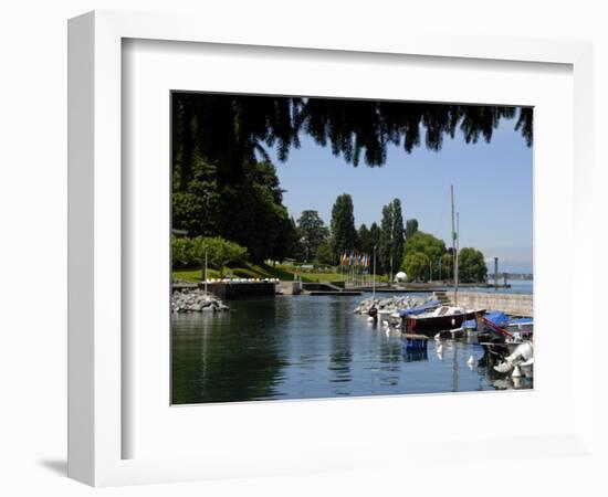 Marina, Quai Baron De Blonay, Evian-Les Bains, Lake Geneva, Haute-Savoie, France-Richardson Peter-Framed Photographic Print