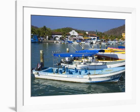 Marina, Santa Cruz Port, Huatulco, Oaxaca State, Pacific Coast, Mexico, North America-Richard Cummins-Framed Photographic Print