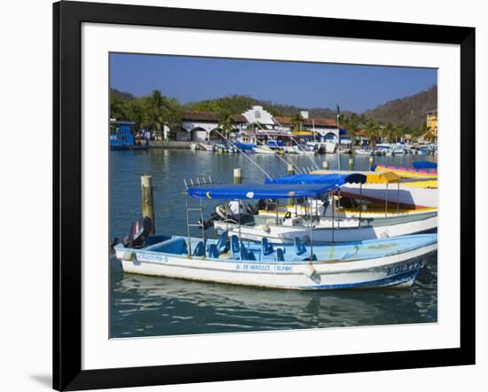 Marina, Santa Cruz Port, Huatulco, Oaxaca State, Pacific Coast, Mexico, North America-Richard Cummins-Framed Photographic Print