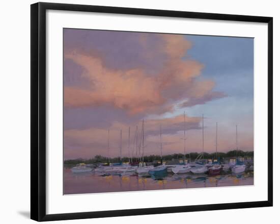 Marina Sunset-Jill Schultz McGannon-Framed Art Print