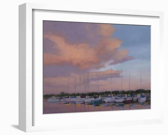 Marina Sunset-Jill Schultz McGannon-Framed Art Print