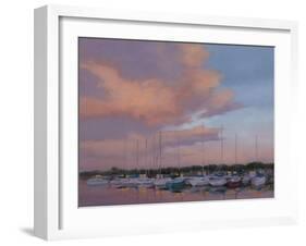 Marina Sunset-Jill Schultz McGannon-Framed Art Print