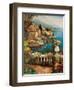 Marina View II-Peter Bell-Framed Art Print