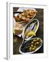 Marinated Sardines, Fried Scampi and Olives-null-Framed Photographic Print