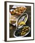 Marinated Sardines, Fried Scampi and Olives-null-Framed Photographic Print