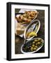 Marinated Sardines, Fried Scampi and Olives-null-Framed Photographic Print