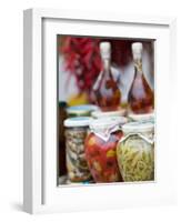 Marinated Vegetables, Positano, Amalfi Coast, Campania, Italy-Walter Bibikow-Framed Photographic Print