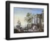 Marine Au Soleil Couchant-Lallemand-Framed Giclee Print