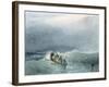 Marine, barque avec cinq marins sur une mer un peu agitée-Richard Parkes Bonington-Framed Giclee Print