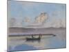 Marine: Boat Green in the Foreground with Two Figures-Charles Cottet-Mounted Giclee Print