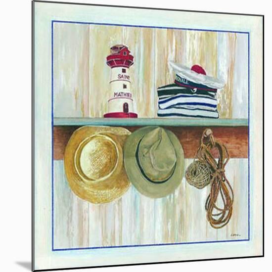 Marine, Chapeaux II-Laurence David-Mounted Art Print