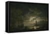 Marine, clair de lune-Claude Joseph Vernet-Framed Stretched Canvas