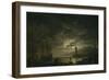 Marine, clair de lune-Claude Joseph Vernet-Framed Giclee Print