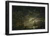 Marine, clair de lune-Claude Joseph Vernet-Framed Giclee Print