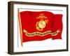 Marine Corps Flag-null-Framed Art Print