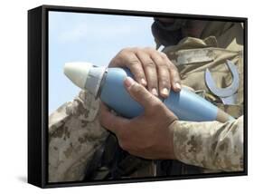 Marine Corps Mortar Training in Djibouti-Stocktrek Images-Framed Stretched Canvas