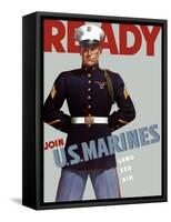 Marine Corps Recruiting Poster from World War II-Stocktrek Images-Framed Stretched Canvas