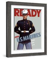 Marine Corps Recruiting Poster from World War II-Stocktrek Images-Framed Photographic Print