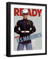 Marine Corps Recruiting Poster from World War II-Stocktrek Images-Framed Photographic Print