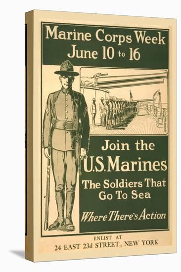 Marine Corps Week, June 10 to 16, Join the U.S. Marines-null-Stretched Canvas