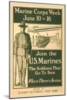 Marine Corps Week, June 10 to 16, Join the U.S. Marines-null-Mounted Art Print