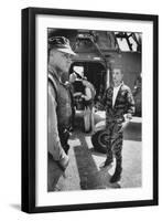 Marine Cpl. James C. Farley Andd Helicoptor Pilot Captain Vogel, Danang, Vietnam 1965-Larry Burrows-Framed Photographic Print
