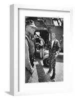 Marine Cpl. James C. Farley Andd Helicoptor Pilot Captain Vogel, Danang, Vietnam 1965-Larry Burrows-Framed Photographic Print