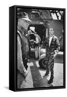 Marine Cpl. James C. Farley Andd Helicoptor Pilot Captain Vogel, Danang, Vietnam 1965-Larry Burrows-Framed Stretched Canvas