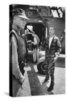 Marine Cpl. James C. Farley Andd Helicoptor Pilot Captain Vogel, Danang, Vietnam 1965-Larry Burrows-Stretched Canvas